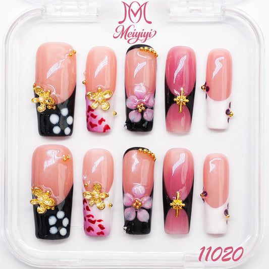 11020-MYY's designer original high-end design customized luxury hand-painted wearable nail art