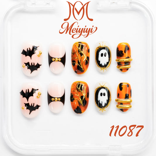 11087-MYY's designer original high-end design customized luxury hand-painted wearable nail art