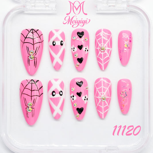 11120-MYY's designer original high-end design customized luxury hand-painted wearable nail art