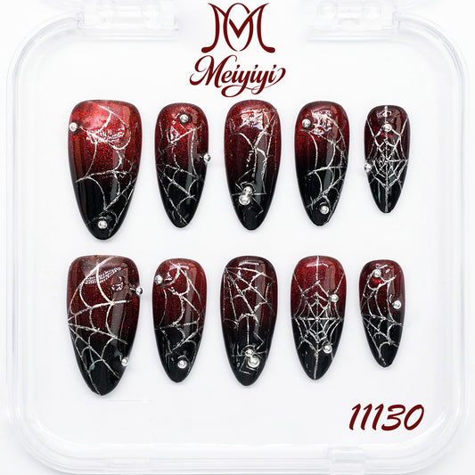 11130-MYY's designer original high-end design customized luxury hand-painted wearable nail art