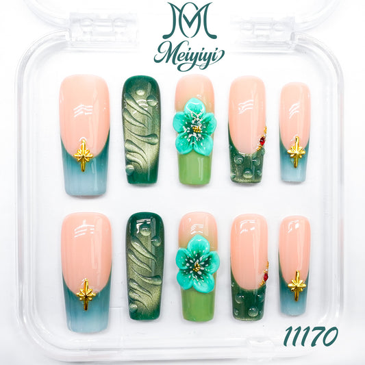 11170-MYY's designer original high-end design customized luxury hand-painted wearable nail art