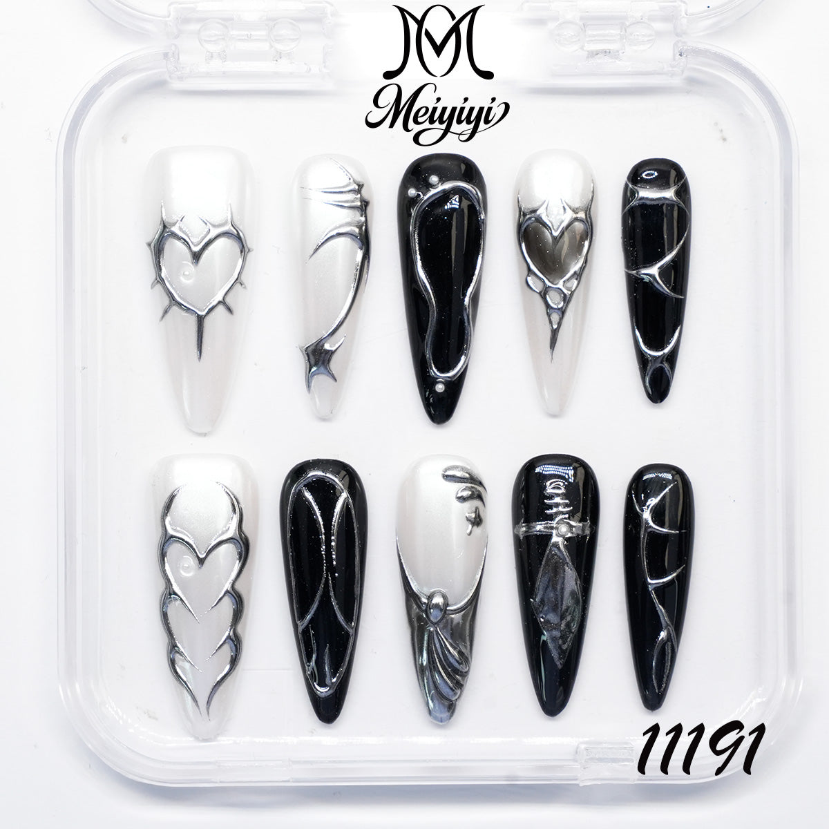 11191-MYY's designer original high-end design customized luxury hand-painted wearable nail art