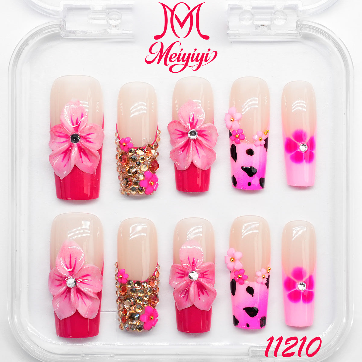 11210-MYY's designer original high-end design customized luxury hand-painted wearable nail art