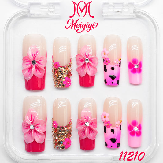 11210-MYY's designer original high-end design customized luxury hand-painted wearable nail art