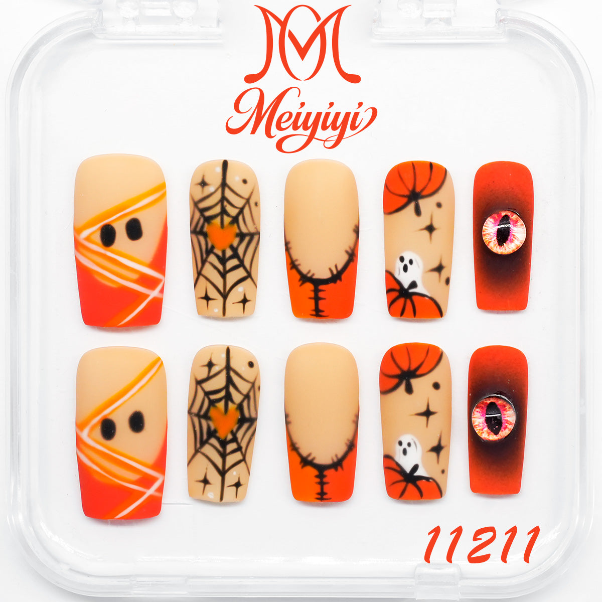 11211-MYY's designer original high-end design customized luxury hand-painted wearable nail art