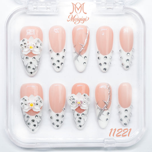 11211-MYY's designer original high-end design customized luxury hand-painted wearable nail art