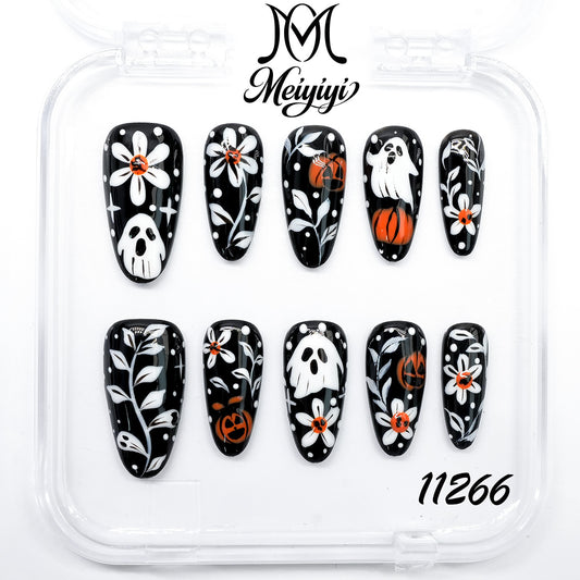 11266-MYY's designer original high-end design customized luxury hand-painted wearable nail art