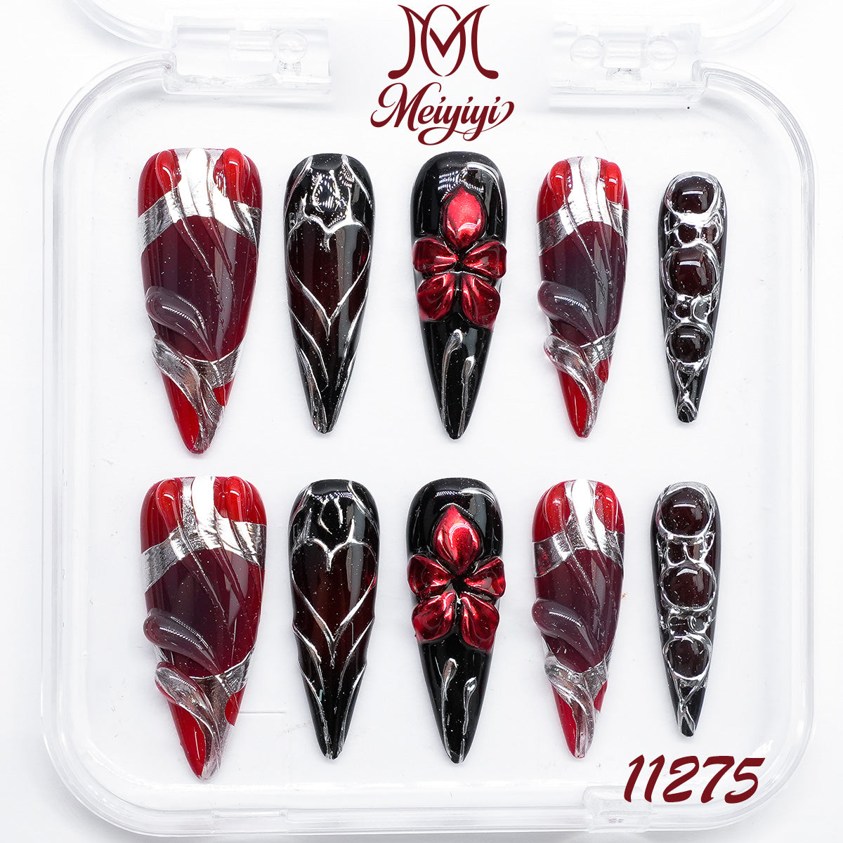 11275-MYY's designer original high-end design customized luxury hand-painted wearable nail art
