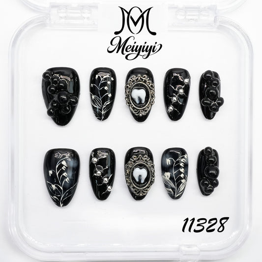 11328-MYY's designer original high-end design customized luxury hand-painted wearable nail art