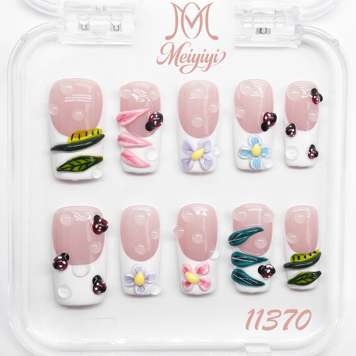 11370-MYY's designer original high-end design customized luxury hand-painted wearable nail art