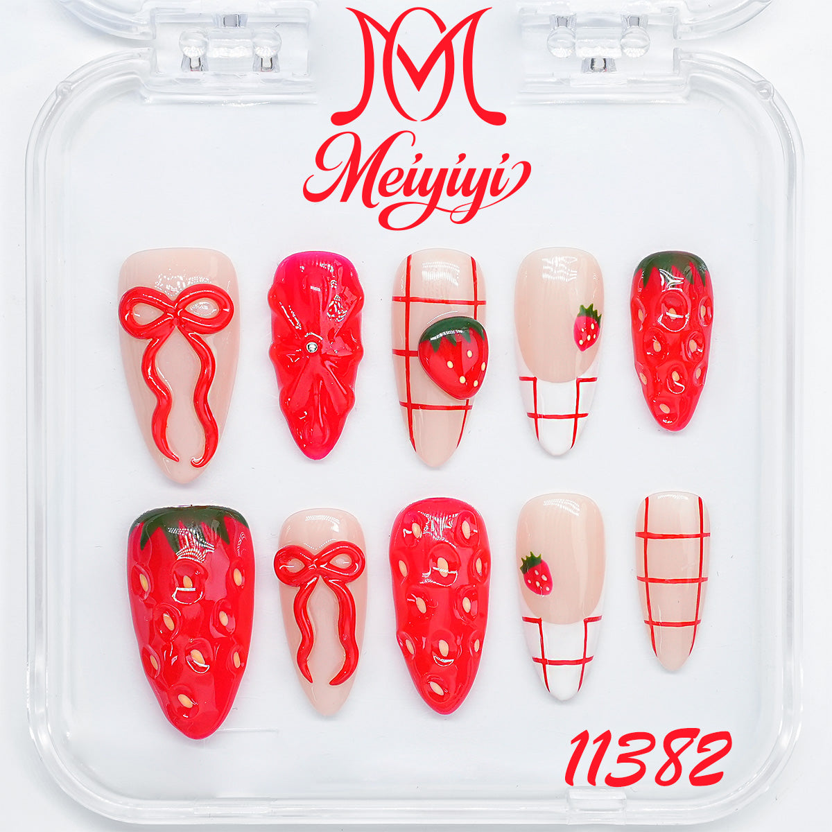 11382-MYY's designer original high-end design customized luxury hand-painted wearable nail art