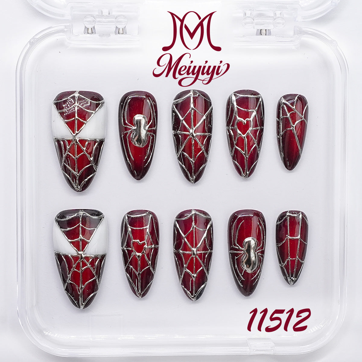 11512-MYY's designer original high-end design customized luxury hand-painted wearable nail art