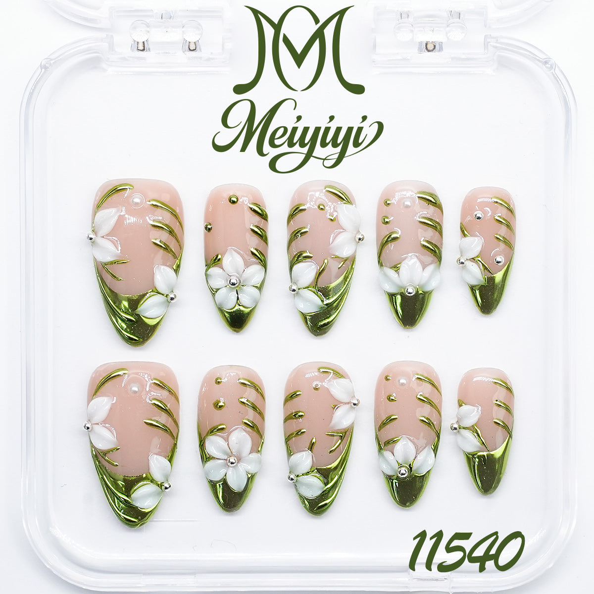 11540-MYY's designer original high-end design customized luxury hand-painted wearable nail art