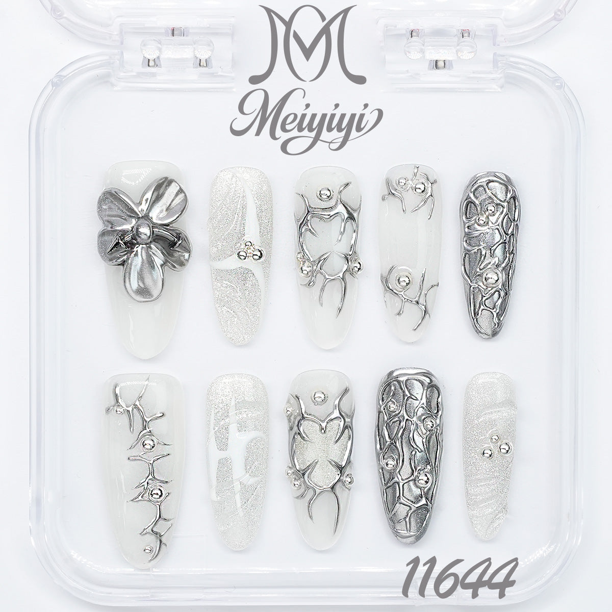 11644-MYY's designer original high-end design customized luxury hand-painted wearable nail art