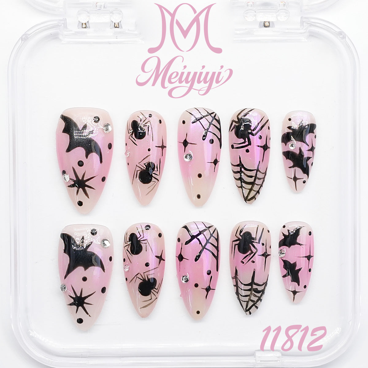 11812-MYY's designer original high-end design customized luxury hand-painted wearable nail art