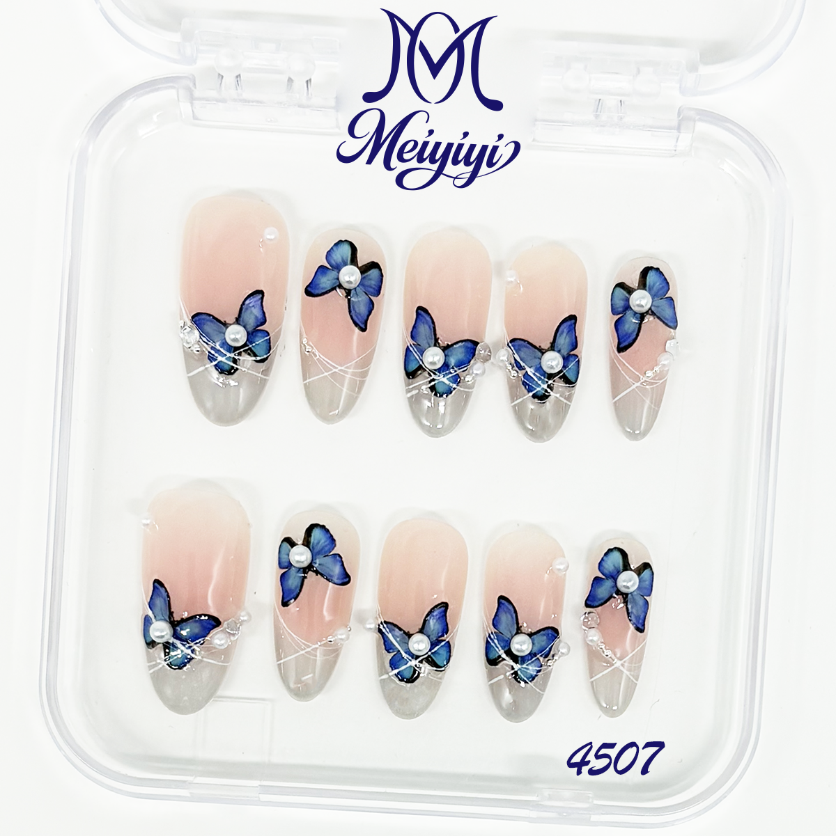 4507-MYY's designer original high-end design customized luxury hand-painted wearable nail art