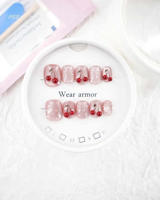 5920-MYY's designer original high-end design customized luxury hand-painted wearable nail art