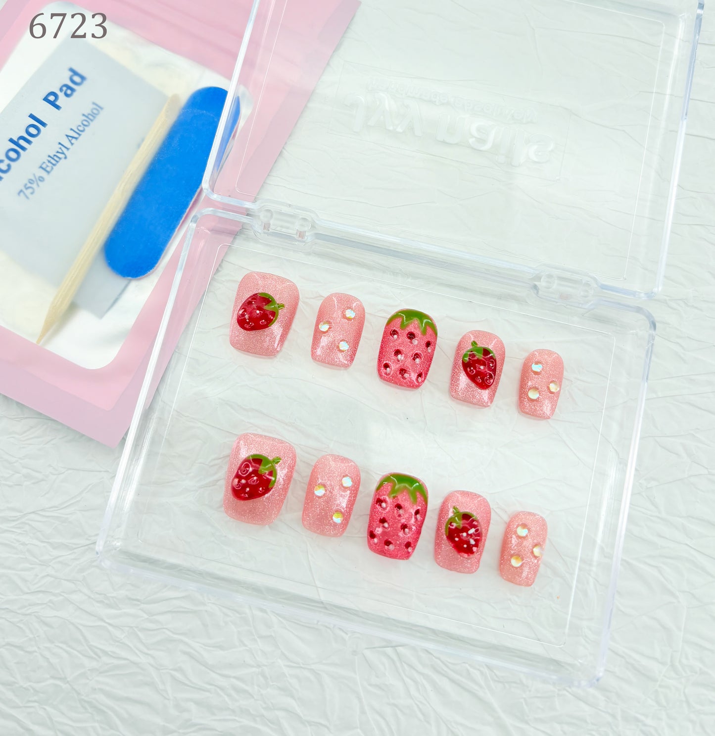 6723-MYY's designer original high-end design customized luxury hand-painted wearable nail art