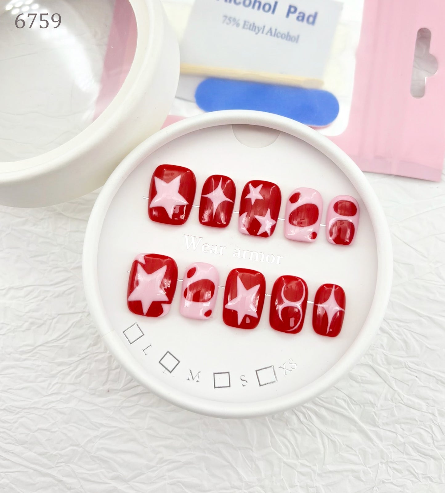 6759-MYY's designer original high-end design customized luxury hand-painted wearable nail art