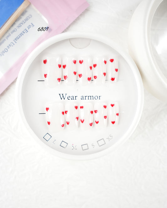 6801-MYY's designer original high-end design customized luxury hand-painted wearable nail art