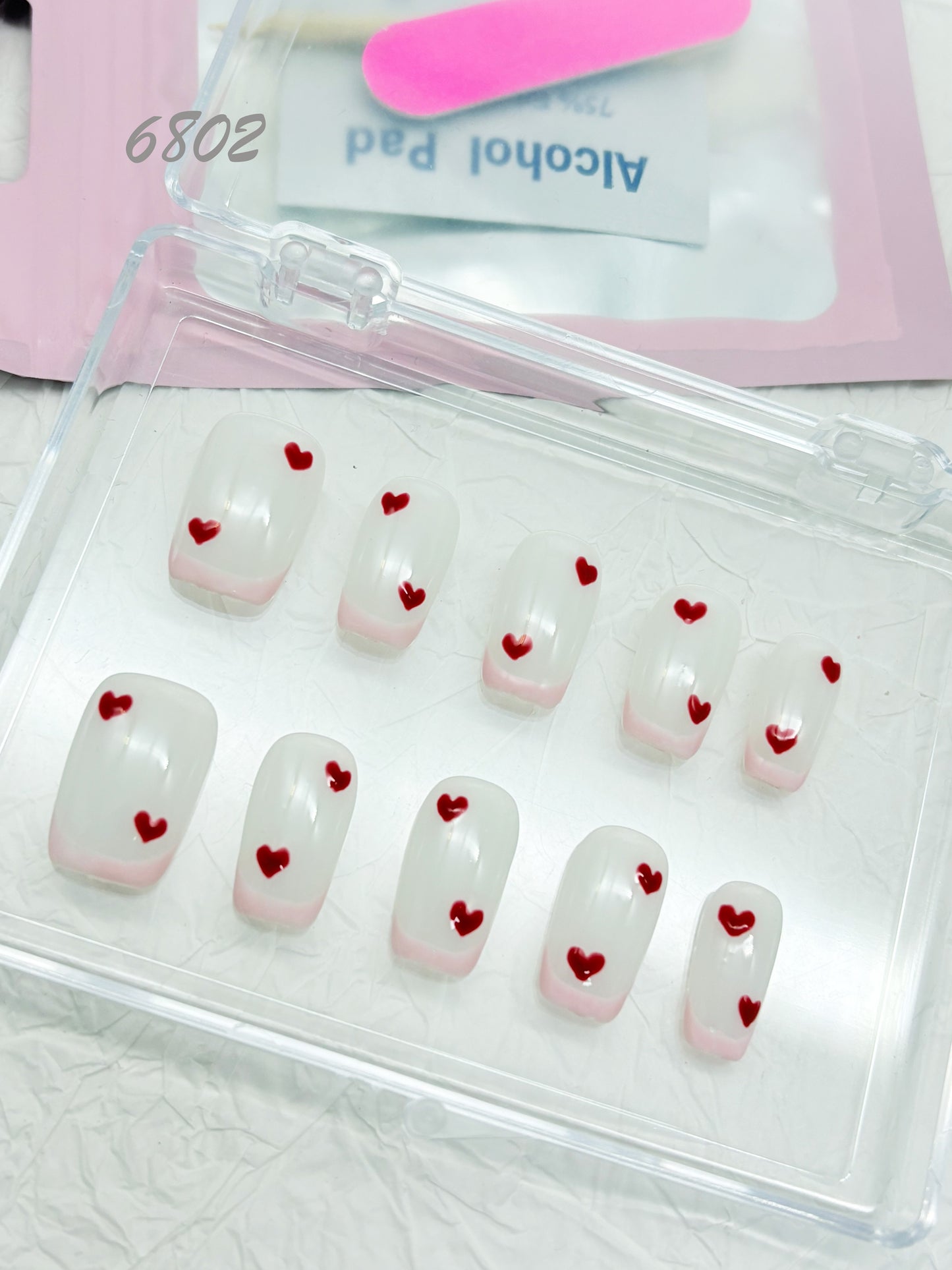 6802-MYY's designer original high-end design customized luxury hand-painted wearable nail art