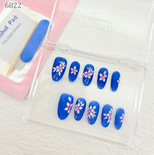 6822-MYY's designer original high-end design customized luxury hand-painted wearable nail art
