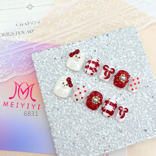 6831-MYY's designer original high-end design customized luxury hand-painted wearable nail art