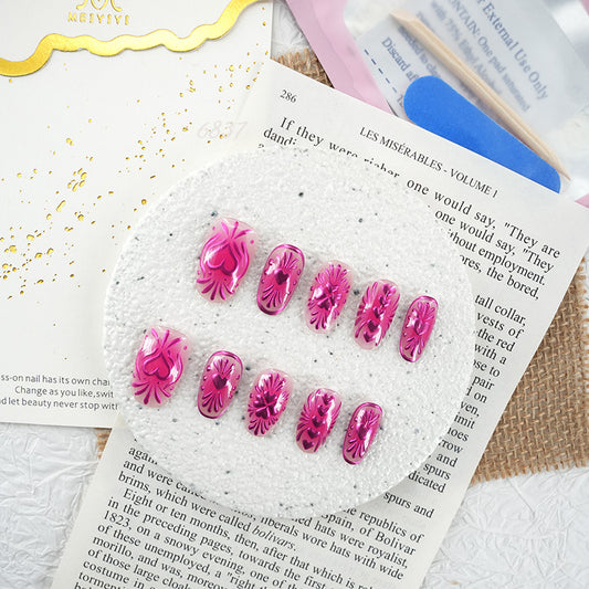 6837-MYY's designer original high-end design customized luxury hand-painted wearable nail art