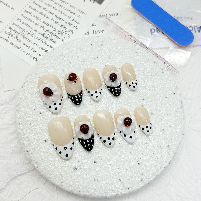 6855-MYY's designer original high-end design customized luxury hand-painted wearable nail art