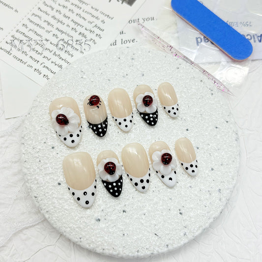 6855-MYY's designer original high-end design customized luxury hand-painted wearable nail art
