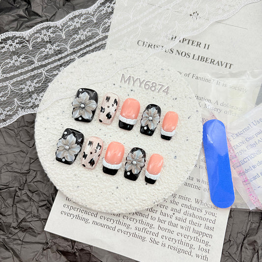 6874-MYY's designer original high-end design customized luxury hand-painted wearable nail art