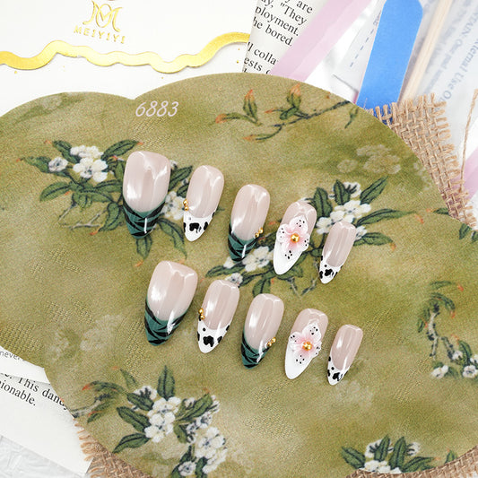 6883-MYY's designer original high-end design customized luxury hand-painted wearable nail art