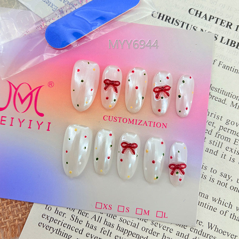 6944-MYY's designer original high-end design customized luxury hand-painted wearable nail art