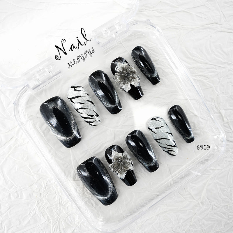 6959-MYY's designer original high-end design customized luxury hand-painted wearable nail art