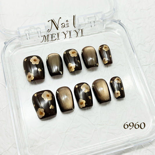 6960-MYY's designer original high-end design customized luxury hand-painted wearable nail art