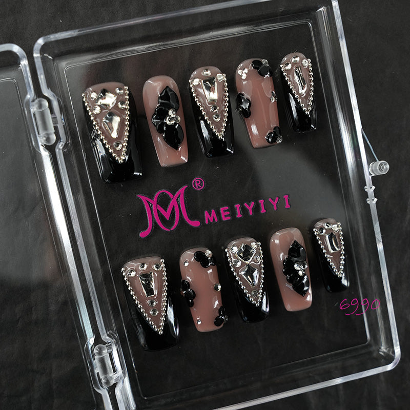 6990-MYY's designer original high-end design customized luxury hand-painted wearable nail art