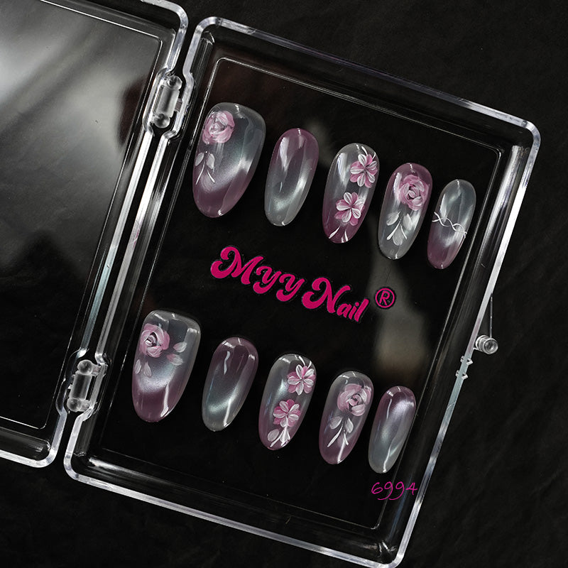 6994-MYY's designer original high-end design customized luxury hand-painted wearable nail art