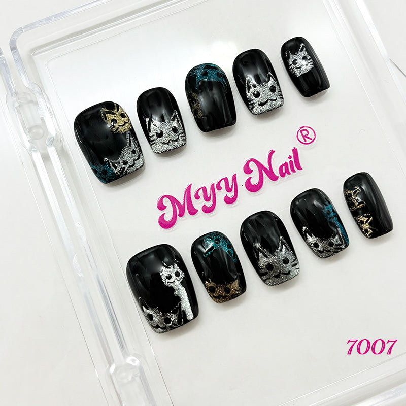 7007-MYY's designer original high-end design customized luxury hand-painted wearable nail art