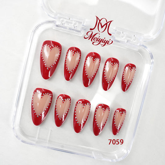 7059-MYY's designer original high-end design customized luxury hand-painted wearable nail art