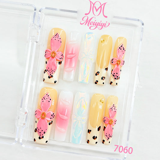 7060-MYY's designer original high-end design customized luxury hand-painted wearable nail art