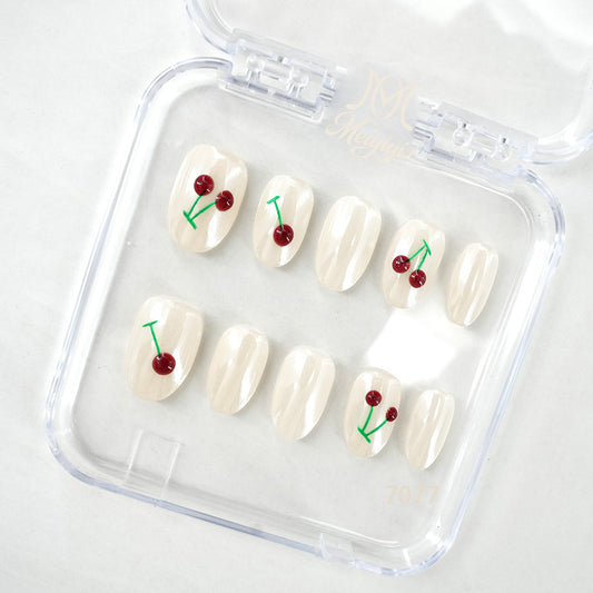 7077-MYY's designer original high-end design customized luxury hand-painted wearable nail art