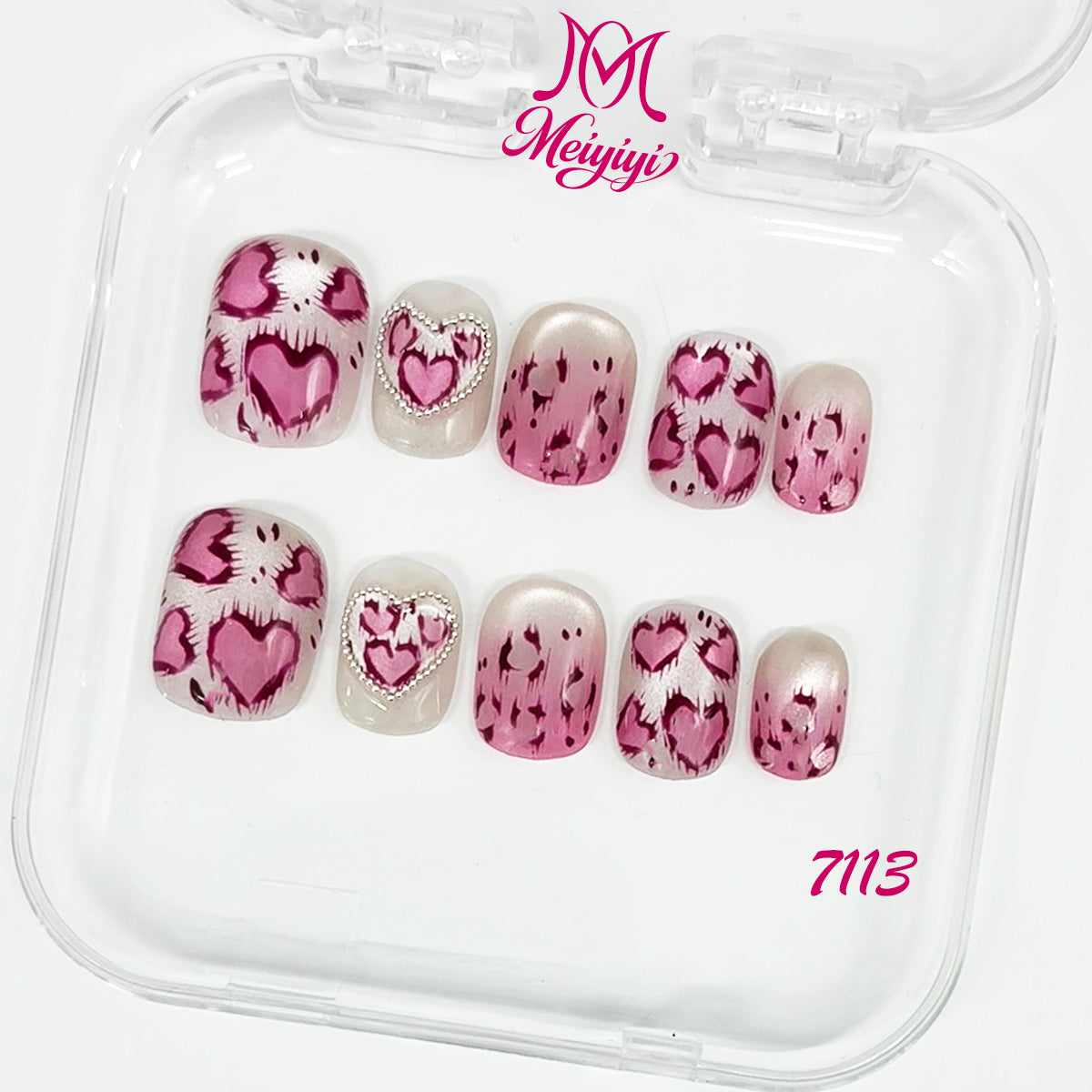 7113-MYY's designer original high-end design customized luxury hand-painted wearable nail art