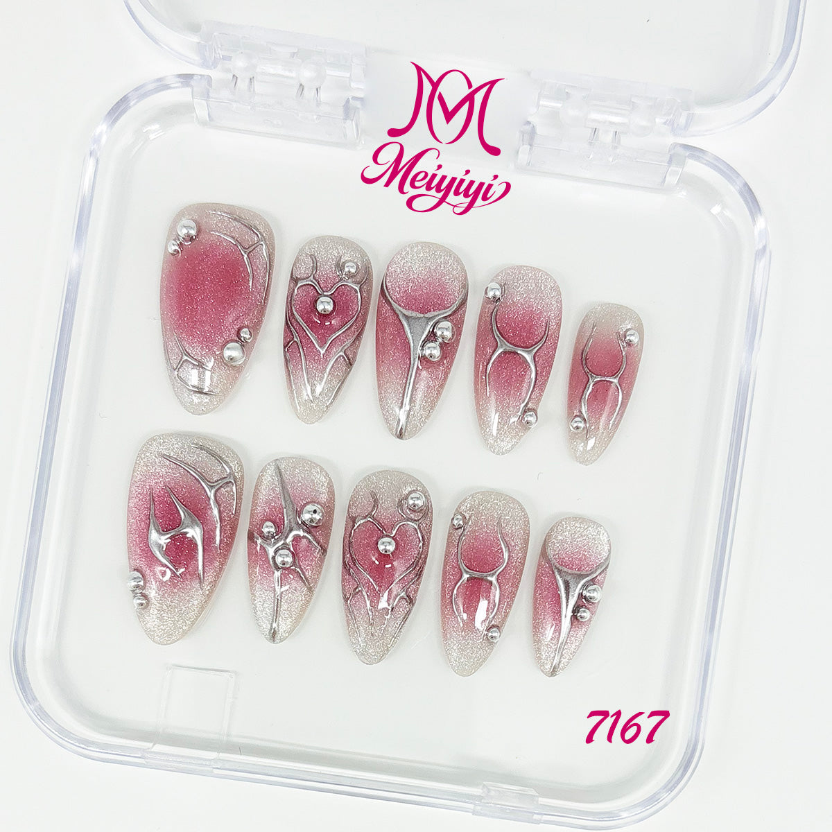 7167-MYY's designer original high-end design customized luxury hand-painted wearable nail art