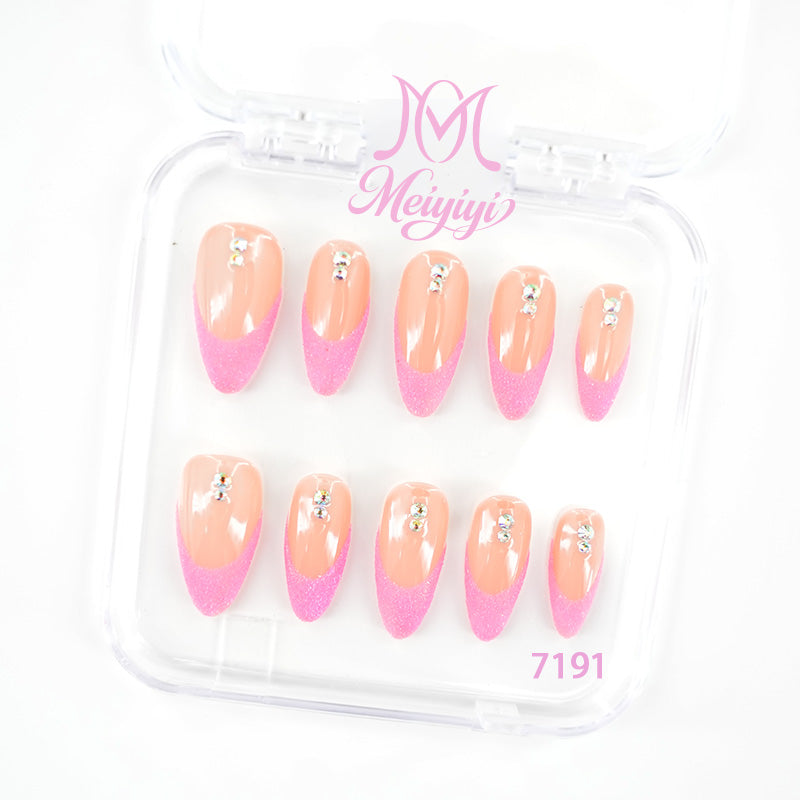 7191-MYY's designer original high-end design customized luxury hand-painted wearable nail art