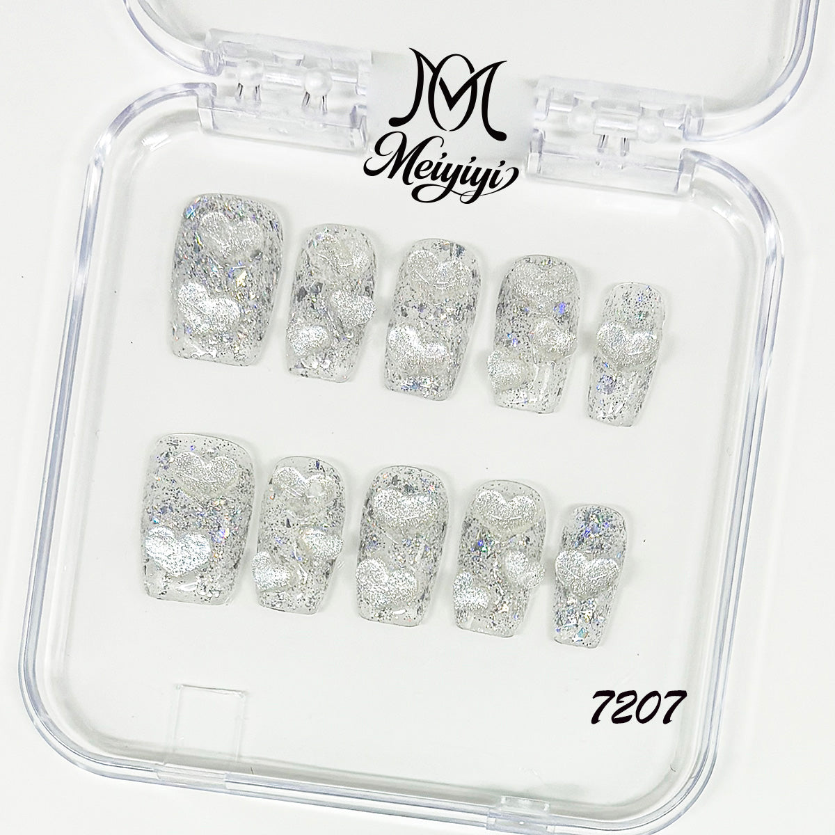 7207-MYY's designer original high-end design customized luxury hand-painted wearable nail art