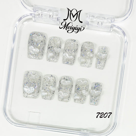 7207-MYY's designer original high-end design customized luxury hand-painted wearable nail art