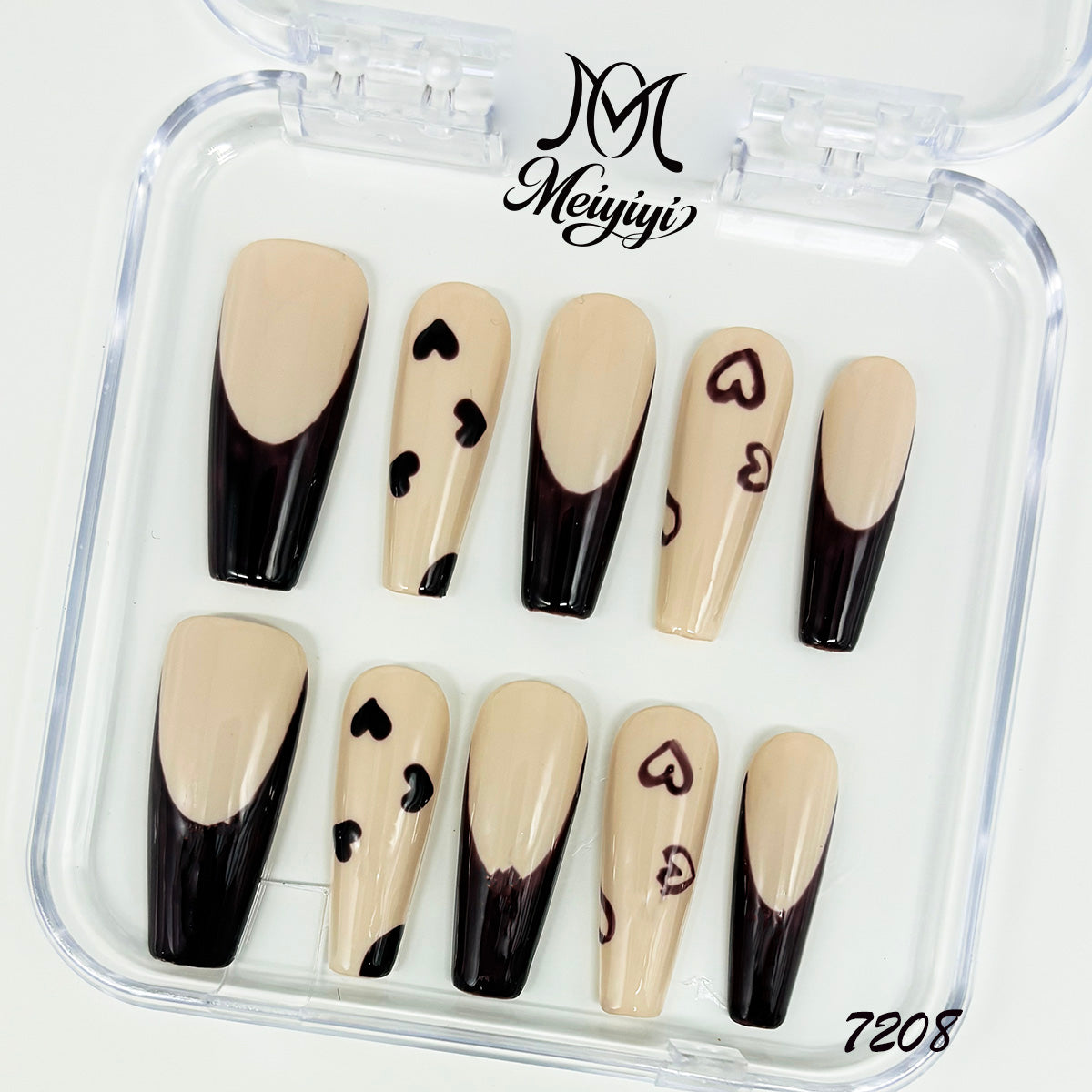 7208-MYY's designer original high-end design customized luxury hand-painted wearable nail art