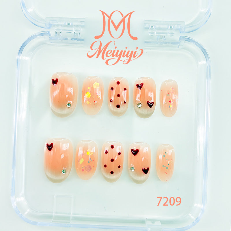 7209-MYY's designer original high-end design customized luxury hand-painted wearable nail art