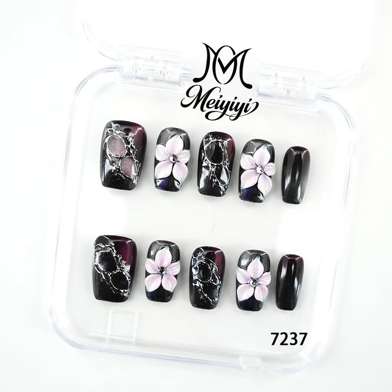 7237-MYY's designer original high-end design customized luxury hand-painted wearable nail art