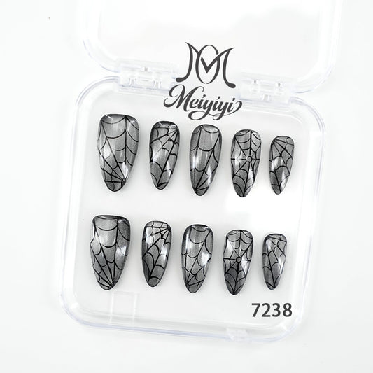 7238-MYY's designer original high-end design customized luxury hand-painted wearable nail art